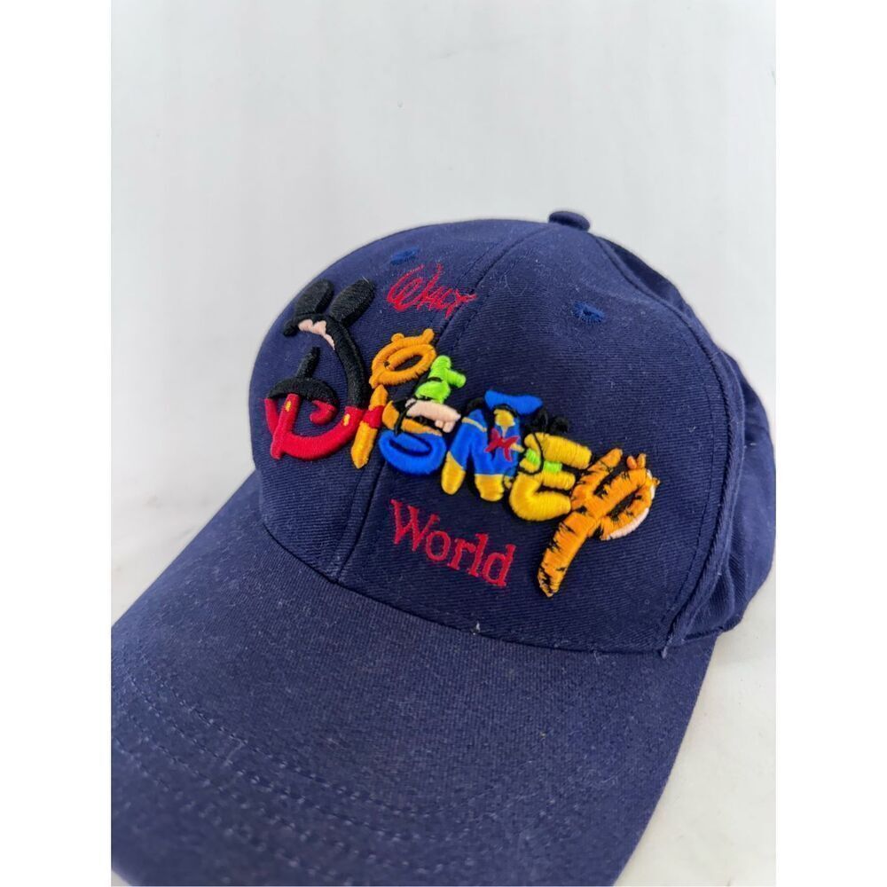 Walt Disney World Unisex Vintage Character Lettering Embroidered Baseball Cap Ha - Picture 2 of 8